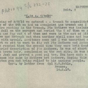 Soldier packet page