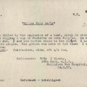 Soldier packet page