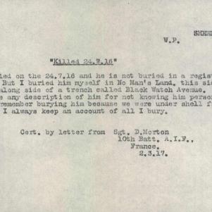 Soldier packet page