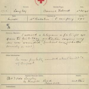 Soldier packet page