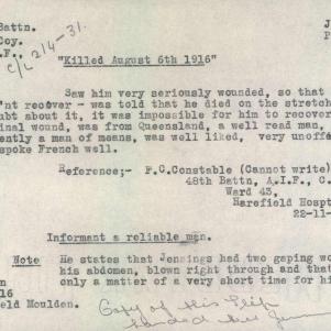 Soldier packet page
