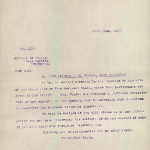 Soldier packet page