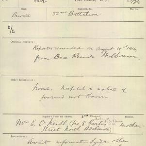Soldier packet page