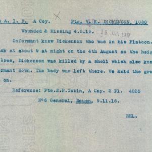 Soldier packet page