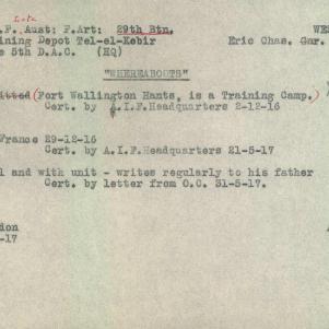 Soldier packet page