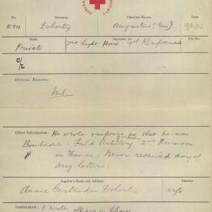 Soldier packet page