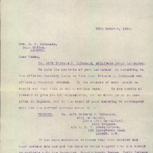 Soldier packet page