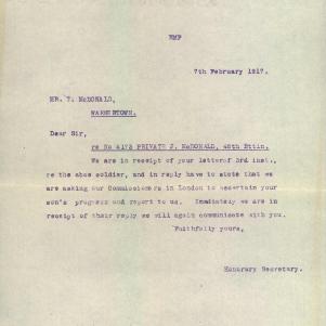 Soldier packet page