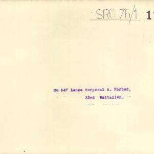 Soldier packet page