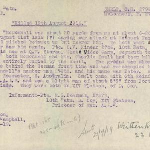 Soldier packet page