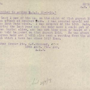 Soldier packet page