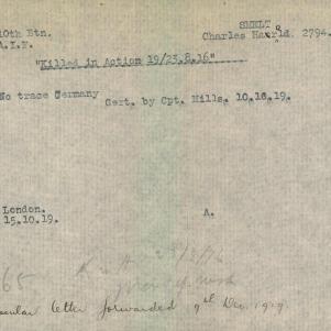 Soldier packet page
