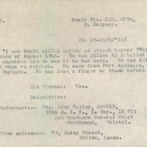 Soldier packet page
