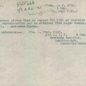 Soldier packet page