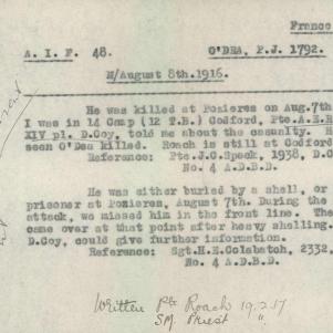 Soldier packet page
