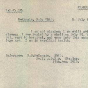 Soldier packet page