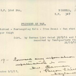 Soldier packet page