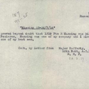 Soldier packet page