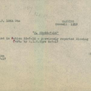 Soldier packet page