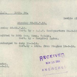 Soldier packet page