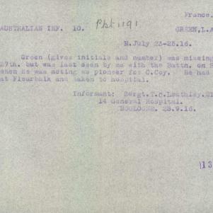 Soldier packet page