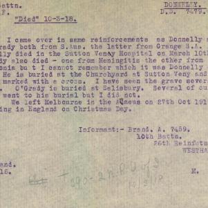Soldier packet page