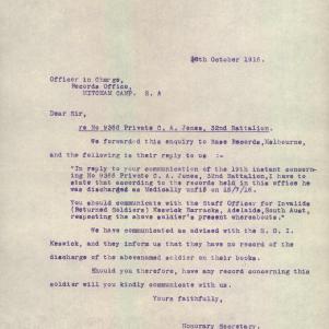 Soldier packet page