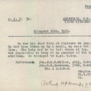 Soldier packet page