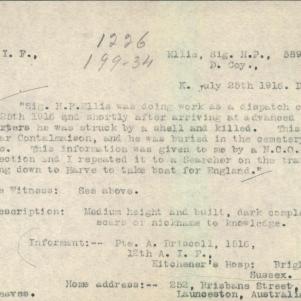 Soldier packet page