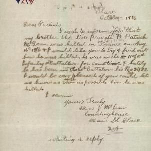 Soldier packet page
