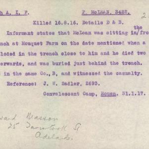 Soldier packet page