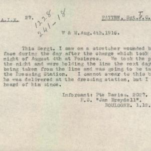 Soldier packet page