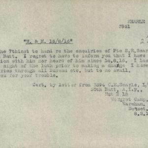 Soldier packet page