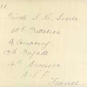 Soldier packet page