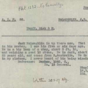 Soldier packet page