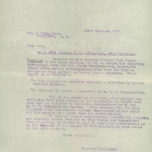 Soldier packet page