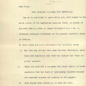 Soldier packet page