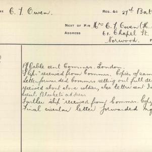 Soldier packet page