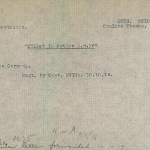 Soldier packet page
