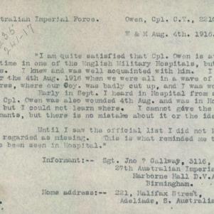 Soldier packet page