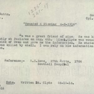 Soldier packet page