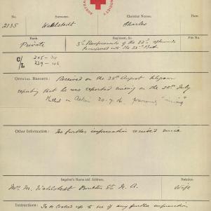 Soldier packet page