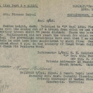 Soldier packet page