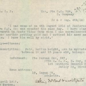 Soldier packet page