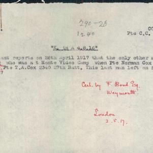 Soldier packet page
