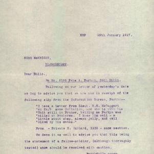 Soldier packet page