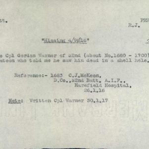 Soldier packet page