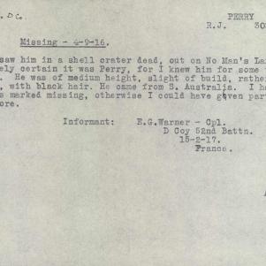 Soldier packet page
