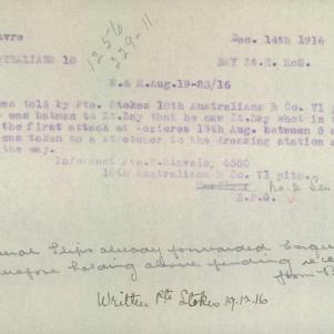 Soldier packet page