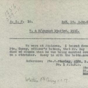 Soldier packet page